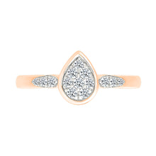 Sparkling Teardrop Diamond Ring