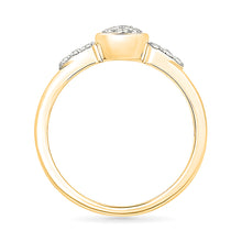 Sparkling Teardrop Diamond Ring