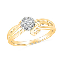 Art Deco Halo Gold &  Diamond Ring
