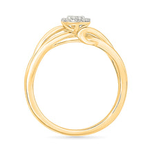 Art Deco Halo Gold &  Diamond Ring