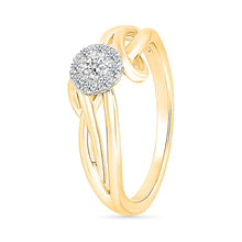 Art Deco Halo Gold &  Diamond Ring