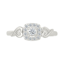 Diamonds and Hearts Entwined Ring
