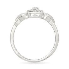 Diamonds and Hearts Entwined Ring