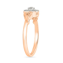 Diamonds and Hearts Entwined Ring