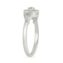 Diamonds and Hearts Entwined Ring