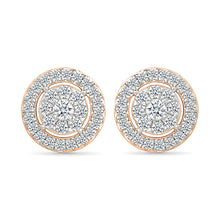 Swirl Diamond Stud Earrings
