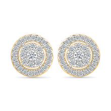 Swirl Diamond Stud Earrings