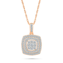Multi-Row Diamond Pendant
