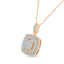 Multi-Row Diamond Pendant