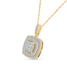 Multi-Row Diamond Pendant