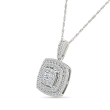 Multi-Row Diamond Pendant
