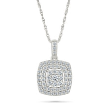 Multi-Row Diamond Pendant