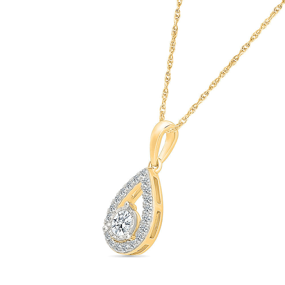 "Endless" Pear Diamond Pendant