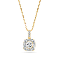 Gleaming Gold & Diamond Pendant