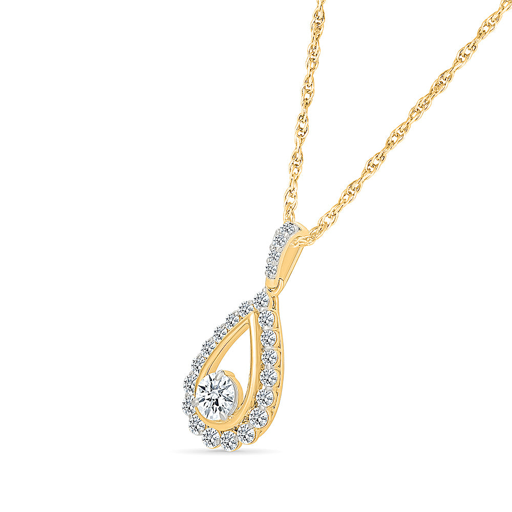 "Celestial" Pear Pendant
