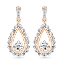 Cluster Diamond Drop Earrings