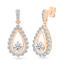 Cluster Diamond Drop Earrings