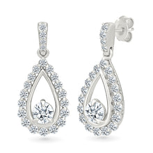 Cluster Diamond Drop Earrings