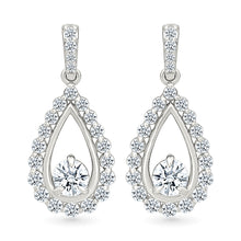 Cluster Diamond Drop Earrings