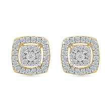 Spangle Diamond Cluster Earrings
