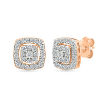 Spangle Diamond Cluster Earrings