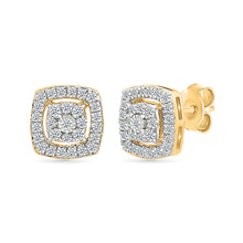 Spangle Diamond Cluster Earrings