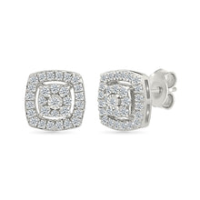 Spangle Diamond Cluster Earrings