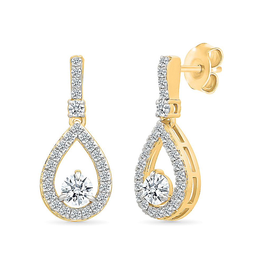 Shimmering Teardrops Earrings
