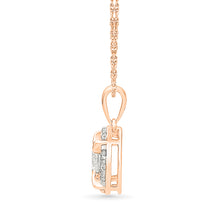 Starburst Halo Diamond Pendant