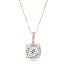 Glimmering Halo Diamond Pendant
