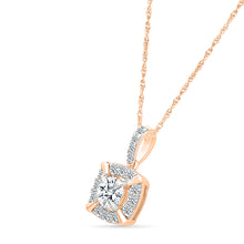 Glimmering Halo Diamond Pendant