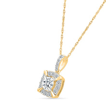 Glimmering Halo Diamond Pendant