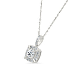 Glimmering Halo Diamond Pendant