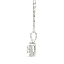 Glimmering Halo Diamond Pendant