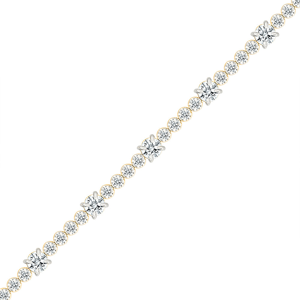 Chic Gold & Diamond Bracelet