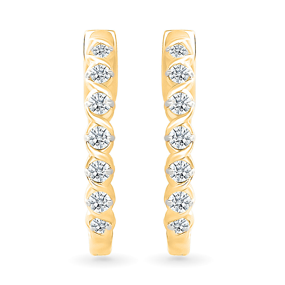 Starlight Dew Drops Hoops Earrings