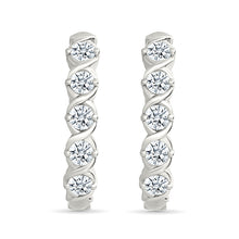 Eternity Diamond Hoop Earrings