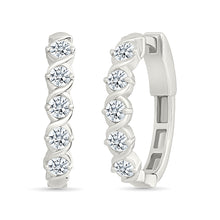 Eternity Diamond Hoop Earrings