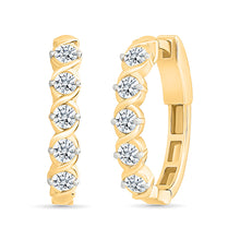 Eternity Diamond Hoop Earrings