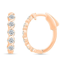 Eternity Diamond Hoop Earrings