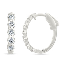 Eternity Diamond Hoop Earrings