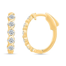 Eternity Diamond Hoop Earrings