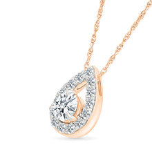 Radiant Tear Diamond Pendant