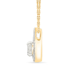Radiant Tear Diamond Pendant