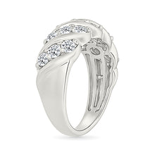 Twirled  Gold & Diamond Diamond Ring