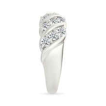 Twirled  Gold & Diamond Diamond Ring