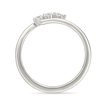 Linear Three-Stone Ring