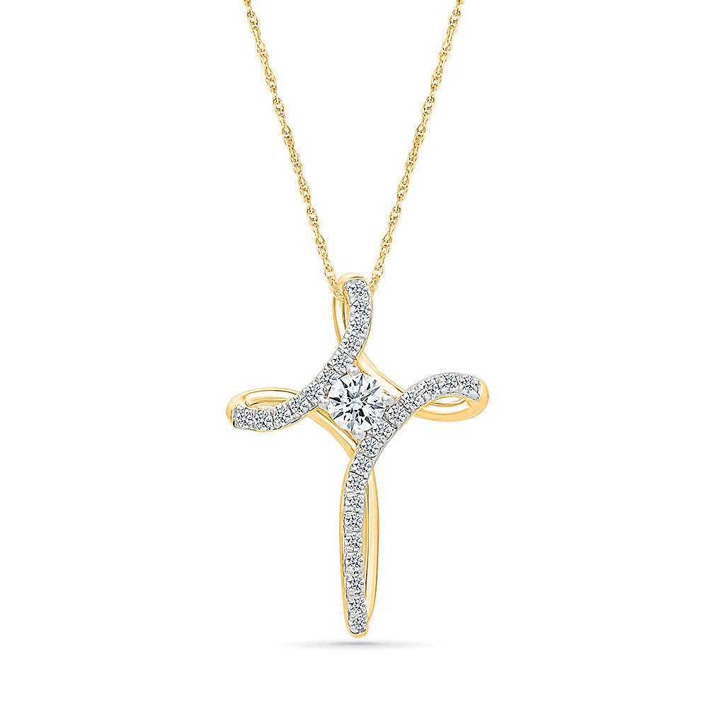 "Endless" Diamond Cross Pendant