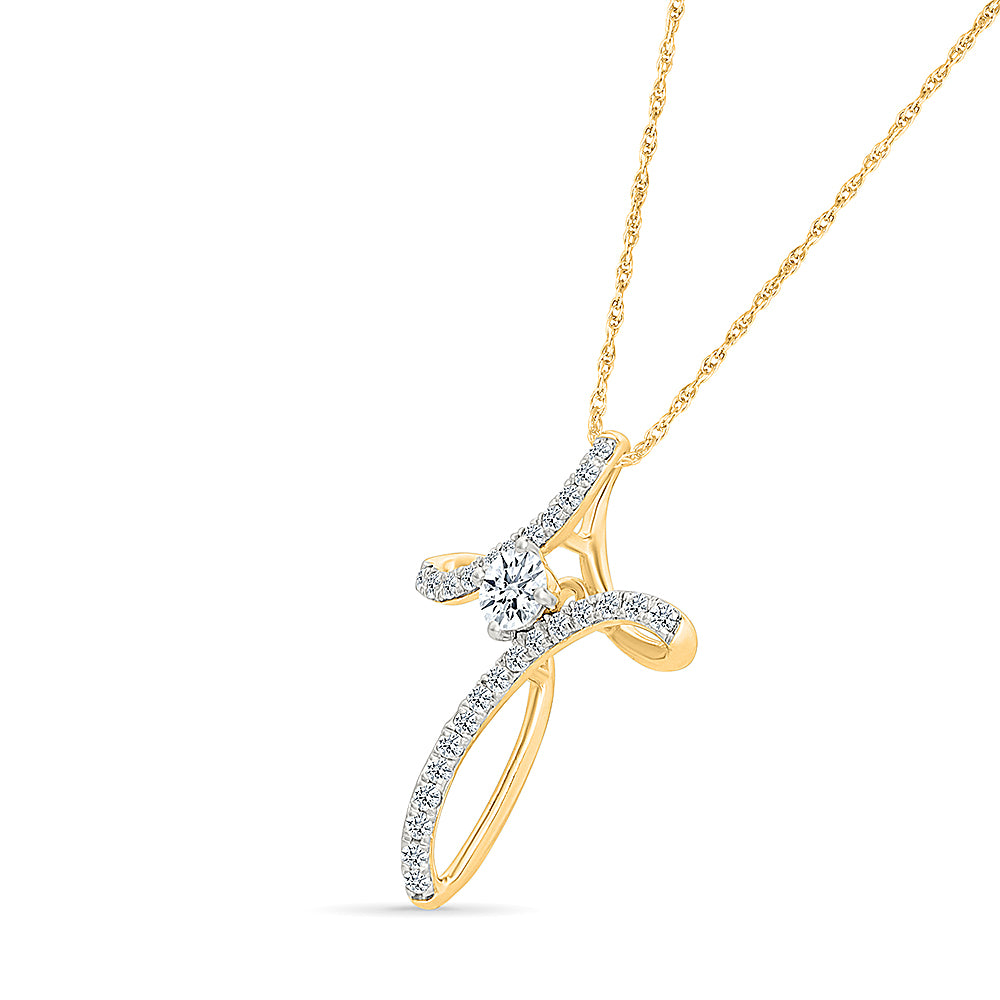 "Endless" Diamond Cross Pendant