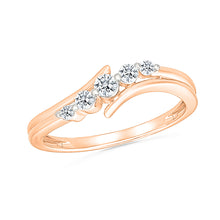 Flowing Diamond Sparkle Ring